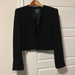 Black Ralph Lauren Cropped Blazer (new with tags)